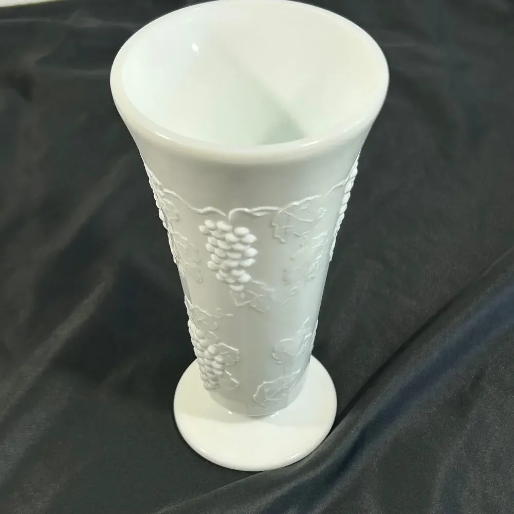Milk Glass Vase 8